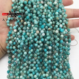 Amazonite Stone Faceted Water Drop Beads for DIY Jewelry Making 6MM