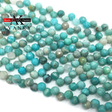 Amazonite Stone Faceted Water Drop Beads for DIY Jewelry Making 6MM