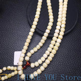 Natural Amber Beeswax Buddha Beads Bracelet Men's Women's Jewelry