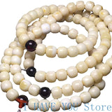 Natural Amber Beeswax Buddha Beads Bracelet Men's Women's Jewelry