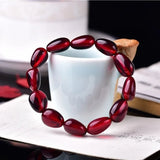 Natural Amber Bracelet Men Women Red Amber Jewelry