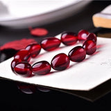 Natural Amber Bracelet Men Women Red Amber Jewelry