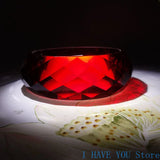 Amber Honey Wax Blood Pearl Bracelet Diamond Cut Women's Jewelry