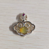 Natural Amber Owl Pendant Necklace Gemstones Jewelry