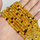 Natural Amber Gravel Nugget Beads Yellow Raw Agates Loose Beads