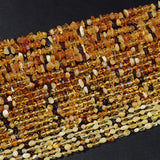 Natural Amber Gravel Nugget Beads Yellow Raw Agates Loose Beads