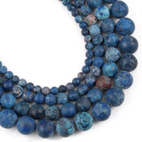American Turquoise Matte Howlite Beads for DIY Jewelry 15''