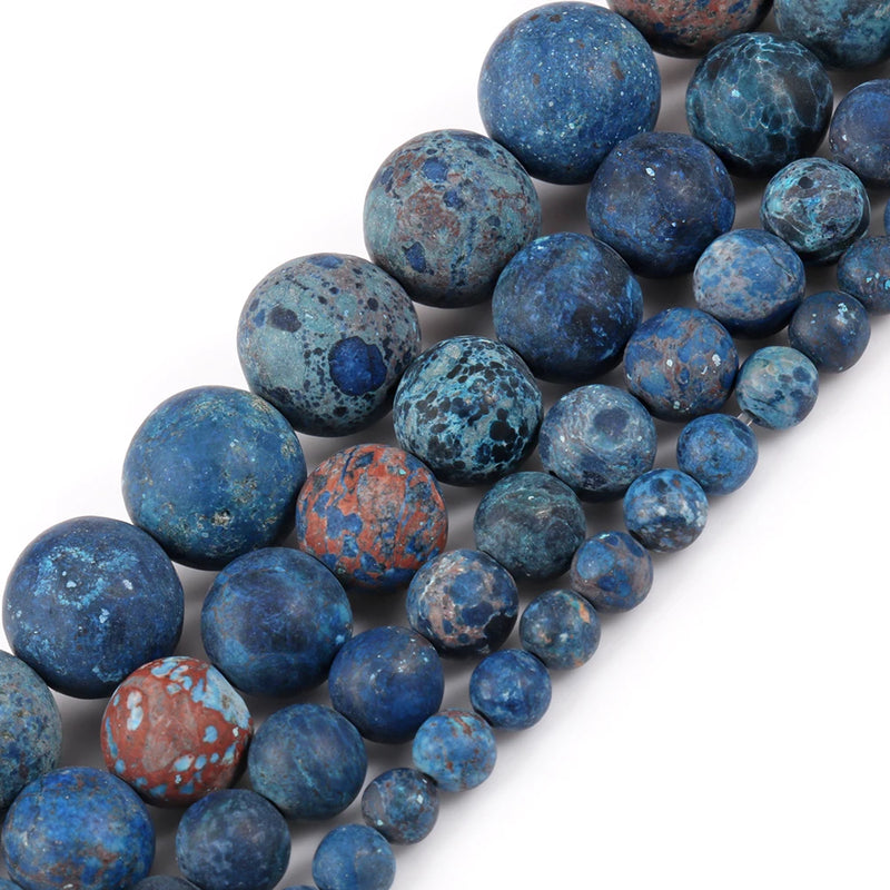American Turquoise Matte Howlite Beads for DIY Jewelry 15''
