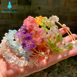 Natural Amethyst Aquamarine Olivine Citrine Bracelet Stone Irregular Jewelry