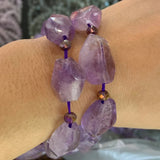 Natural Amethyst Beads 15'' Pyramid DIY Loose Beads For Jewelry Making