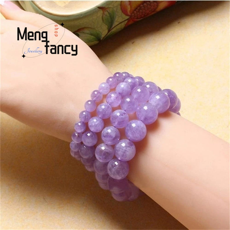 Amethyst Bracelet Charms Fine Jewelry Sets - Couple Souvenir Bangle
