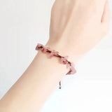 Natural Amethyst Bracelet Gravel Woven Hand String Jewelry Bracelet