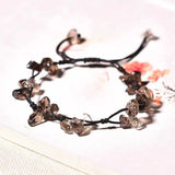 Natural Amethyst Bracelet Gravel Woven Hand String Jewelry Bracelet