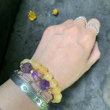 Natural Amethyst Citrine Bracelet Jewelry Stone