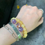 Natural Amethyst Citrine Bracelet Jewelry Stone