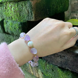 Natural Amethyst Citrine Pearl Bracelet Irregular Stone Jewelry
