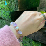 Natural Amethyst Citrine Pearl Bracelet Irregular Stone Jewelry