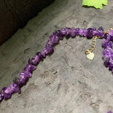 Natural Amethyst Choker Necklace for Women