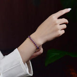 Amethyst Crystal Bracelet Flash Simple Purple Crystal Wrist Chain