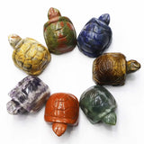 Amethyst Crystal Turtle Statue Ornaments Arts Crafts Charms Jewelry Room Decor