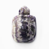 Amethyst Crystal Turtle Statue Ornaments Arts Crafts Charms Jewelry Room Decor