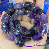 Amethyst Crystal Strawberry Quartz DIY Loose Beads 15''