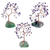 Amethyst Crystal Tree Reiki Healing Mineral Gravels Luck Money Tree