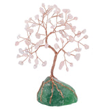 Amethyst Crystal Tree with Fluorite Stone Base for Home Decoration