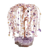 Amethyst Crystal Tree with Cluster Base Feng Shui Bonsai Money Tree