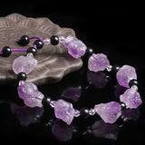 Natural Amethyst Healing Stone Purple Gravel DIY Bracelet