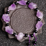 Natural Amethyst Healing Stone Purple Gravel DIY Bracelet