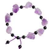 Natural Amethyst Healing Stone Purple Gravel DIY Bracelet