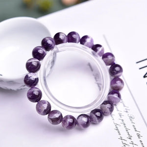Amethyst Beaded Bracelet Men Women National Style Jewelry