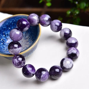 Amethyst Beaded Bracelet Men Women National Style Jewelry