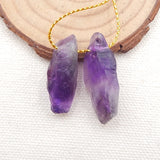 Natural Amethyst Earring Pair for Jewelry Making