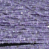 Natural Amethyst Faceted Cube Bead 2mm-2.2mm