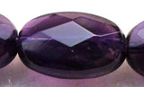 Amethyst Faceted Flat Oval Beads 8*12mm