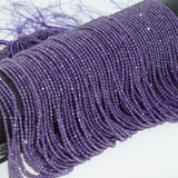 Natural Amethyst Faceted Round Beads 2.3mm