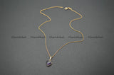 Amethyst Heart Pendant Necklace