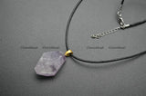 Amethyst Freeform Nugget Stone Pendant Necklace