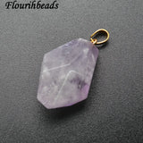 Amethyst Freeform Nugget Stone Pendant Necklace