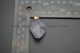 Amethyst Freeform Nugget Stone Pendant Necklace