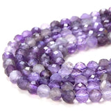 Micro Faceted Amethyst Round Loose Beads 2-4MM for DIY Jewelry