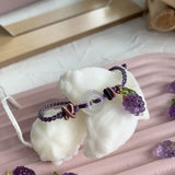 Amethyst Grape Pendant Chalcedony Lucky Knot Bracelet Healing Charm Gift