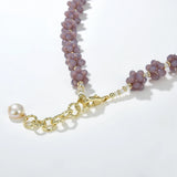 Natural Amethyst High-end Necklace Freshwater Pearl All-Match Jewelry Gift