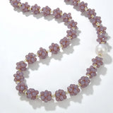 Natural Amethyst High-end Necklace Freshwater Pearl All-Match Jewelry Gift