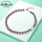 Natural Amethyst High-end Necklace Freshwater Pearl All-Match Jewelry Gift