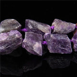 Natural Amethyst Healing Stone Beads Purple Gravel Mineral Specimen Raw Quartz