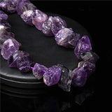 Natural Amethyst Healing Stone Beads Purple Gravel Mineral Specimen Raw Quartz