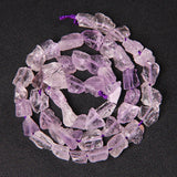 Natural Amethyst Healing Stone Beads Purple Gravel Mineral Specimen Raw Quartz